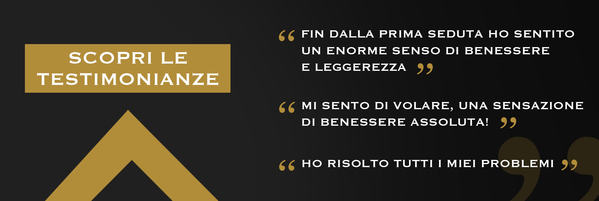 Le testimonianze dei pazienti dello studio